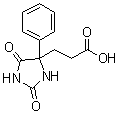 2,5-Dioxo-4-phenyl-4-imidazolidinepropionic acid molecular structure (CAS 30741-72-1)
