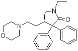 structure of CAS# 309-29-5, Doxapram;1-Ethyl-4-(2-morpholin-4-ylethyl)-3,3-di(phenyl)pyrrolidin-2-one