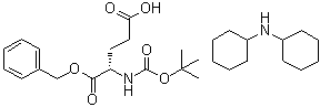N-[(1,1-Dimethylethoxy)carbonyl]-L-glutamic acid 1-(phenylmethyl) ester compd. with N-cyclohexylcyclohexanamine molecular structure (CAS 30924-91-5)