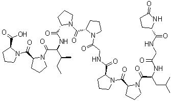 Bradykinin-potentiating peptide C molecular structure (CAS 30953-20-9)