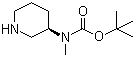 Methyl(3R)-3-piperidinylcarbamic acid tert-butyl ester molecular structure (CAS 309962-67-2)