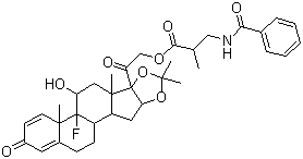 Triamcinolone benetonide molecular structure (CAS 31002-79-6)