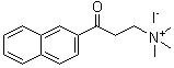 2-(beta-Naphthoyl)ethyltrimethylammonium iodide molecular structure (CAS 31059-54-8)