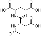 N-乙酰基-L-天冬氨酰-L-谷氨酸分子结构 (CAS 3106-85-2)