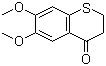 2,3-Dihydro-6,7-dimethoxy-4H-1-benzothiopyran-4-one molecular structure (CAS 31189-07-8)