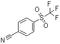structure of CAS# 312-21-0, 4-(Trifluoromethylsulfonyl)benzonitrile