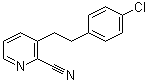 3-[2-(4-Chlorophenyl)ethyl]-2-pyridinecarbonitrile molecular structure (CAS 31255-55-7)