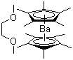 结构式 CAS# 312739-90-5, 双(五甲基环戊二烯)钡二甲氧基乙烷加合物
