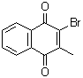 2-溴-3-甲基-1,4-萘醌分子结构 (CAS 3129-39-3)