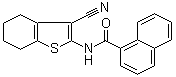 N-(3-Cyano-4,5,6,7-tetrahydrobenzo[b]thien-2-yl)-1-naphthalenecarboxamide molecular structure (CAS 312917-14-9)