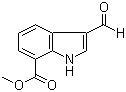 3-Formylindole-7-carboxylic acid methyl ester molecular structure (CAS 312973-24-3)