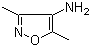 3,5-Dimethyl-4-isoxazolamine molecular structure (CAS 31329-64-3)