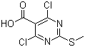 4,6-Dichloro-2-(methylthio)pyrimidine-5-carboxylic acid molecular structure (CAS 313339-35-4)