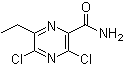 structure of CAS# 313340-08-8, 3,5-Dichloro-6-ethylpyrazinecarboxamide