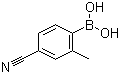 2-Methyl-4-cyanophenylboronic acid molecular structure (CAS 313546-18-8)