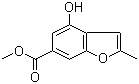 结构式 CAS# 314725-17-2, 4-羟基-2-甲基-6-苯并呋喃羧酸甲酯