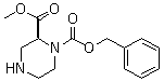 (2S)-1,2-Piperazinedicarboxylic acid 2-methyl 1-(phenylmethyl) ester molecular structure (CAS 314741-63-4)