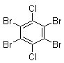 结构式 CAS# 31604-30-5, 1,2,4,5-四溴-3,6-二氯苯