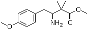 3-Amino-4-(4-methoxyphenyl)-2,2-dimethylbutyric acid methyl ester molecular structure (CAS 31648-22-3)