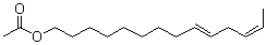 structure of CAS# 31654-77-0, (9E,12Z)-9,12-Tetradecadien-1-ol 1-acetate;(9E,12Z)-9,12-Tetradecadien-1-ol acetate