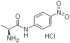 structure of CAS# 31796-55-1, L-Alanine 4-nitroanilide hydrochloride;N1-(4-nitrophenyl)-(2S)-2-aminopropanamide hydrochloride