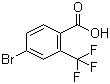 结构式 CAS# 320-31-0, 4-溴-2-三氟甲基苯甲酸