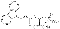structure of CAS# 320384-09-6, N-[(9H-Fluoren-9-ylmethoxy)carbonyl]-3-sulfo-L-alanine disodium salt