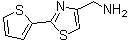 [(2-Thien-2-yl-1,3-thiazol-4-yl)methyl]amine molecular structure (CAS 321309-35-7)