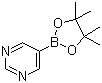 结构式 CAS# 321724-19-0, 5-嘧啶硼酸频呐醇酯; 嘧啶-5-硼酸嚬哪醇酯