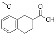 结构式 CAS# 32178-63-5, 8-甲氧基-1,2,3,4-四氢萘-2-羧酸