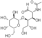 N-乙酰基乳糖胺分子结构 (CAS 32181-59-2)