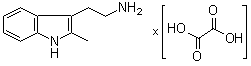 2-甲基-1H-吲哚-3-乙胺草酸盐分子结构 (CAS 3223-79-8)