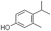 结构式 CAS# 3228-02-2, o-伞花烃-5-醇; 4-异丙基-3-甲基苯酚