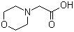 structure of CAS# 3235-69-6, Morpholin-4-ylacetic acid;2-(4-Morpholinyl)acetic acid; 2-(Morpholino)acetic acid; 4-Morpholineacetic acid; Morpholinoacetic acid; N-(Carboxymethyl)morpholine