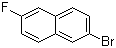 结构式 CAS# 324-41-4, 2-溴-6-氟萘