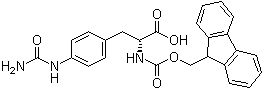 结构式 CAS# 324017-22-3, 4-[(氨基羰基)氨基]-N-[芴甲氧羰基]-D-苯丙氨酸