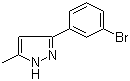 structure of CAS# 324054-75-3, 3-(3-Bromophenyl)-5-methyl-1H-pyrazole