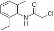 structure of CAS# 32428-71-0, 2'-Ethyl-6'-methyl-2-chloroacetanilide;CGA 13656; CMEPA; N-(Chloroacetyl)-2-ethyl-6-methylaniline