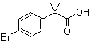 structure of CAS# 32454-35-6, 2-(4-Bromophenyl)-2-methylpropionic acid;2-Methyl-2-(4-bromophenyl)propionic acid