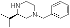 structure of CAS# 324748-62-1, (S)-N4-Benzyl-2-isopropylpiperazine;1-Benzyl-3(R)isopropylpiperazine
