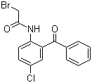 structure of CAS# 32580-26-0, 2-(2-Bromoacetylamino)-5-chlorobenzophenone