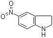 结构式 CAS# 32692-19-6, 5-硝基二氢吲哚; 2,3-二氢-5-硝基吲哚