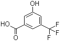 结构式 CAS# 328-69-8, 3-羟基-5-(三氟甲基)苯甲酸