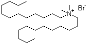 双十二烷基二甲基溴化铵分子结构 (CAS 3282-73-3)