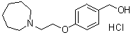 4-(2-Azepan-1-ylethoxy)benzyl alcohol hydrochloride molecular structure (CAS 328933-65-9)