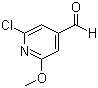 2-Chloro-6-methoxy-4-pyridinecarboxaldehyde molecular structure (CAS 329794-31-2)