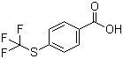 结构式 CAS# 330-17-6, 4-三氟甲硫基苯甲酸; 对三氟甲硫基苯甲酸