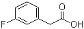结构式 CAS# 331-25-9, 3-氟苯乙酸; 间氟苯乙酸