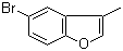 结构式 CAS# 33118-85-3, 5-溴-3-甲基苯并呋喃