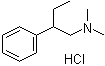 beta-Ethyl-N,N-dimethyl-benzeneethanamine hydrochloride molecular structure (CAS 33132-92-2)